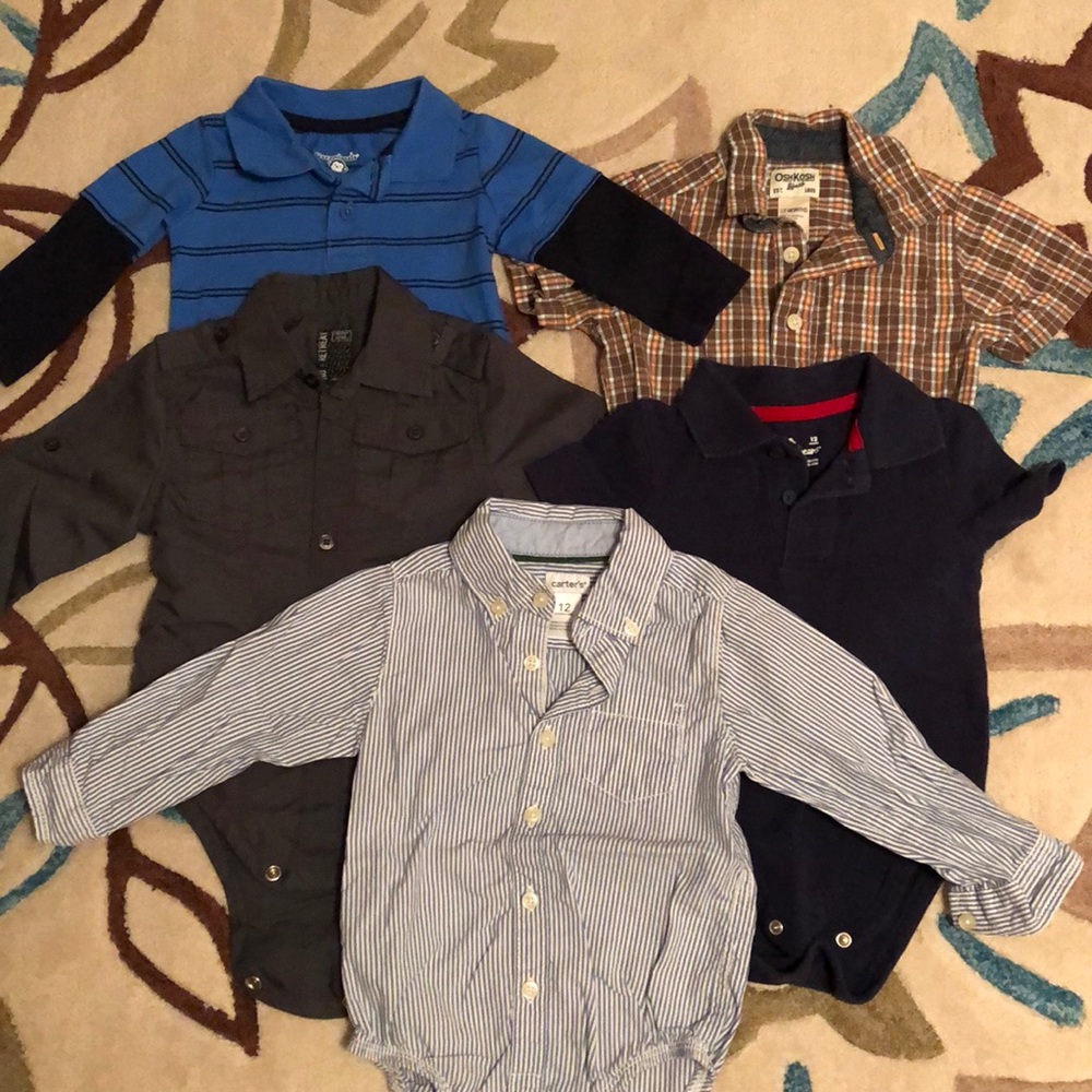 BABY BOY—Lot of polo/button up shirts